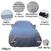Telo copriauto compatibile con PVC Cotton 240g/m2